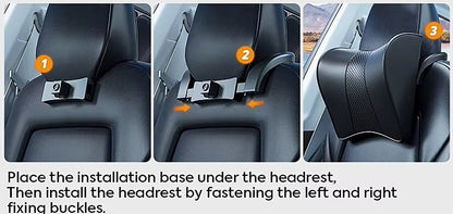 Premium Headrest Pillow with Support for Neck for Tesla Model 3 , Y , Highland & Juniper - TESLARY Tesla Shop Accessories Europe Nederlands Dublin Cork Ireland Deutschland Espana Alicante France Italia