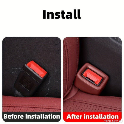 Premium PVC Car Seat Belt Socket Protector - Fit, Anti - Collision & Scratch Guard for Interior Upgrade - TESLARY Tesla Shop Accessories Europe Nederlands Ireland Deutschland Espana Alicante France Italia