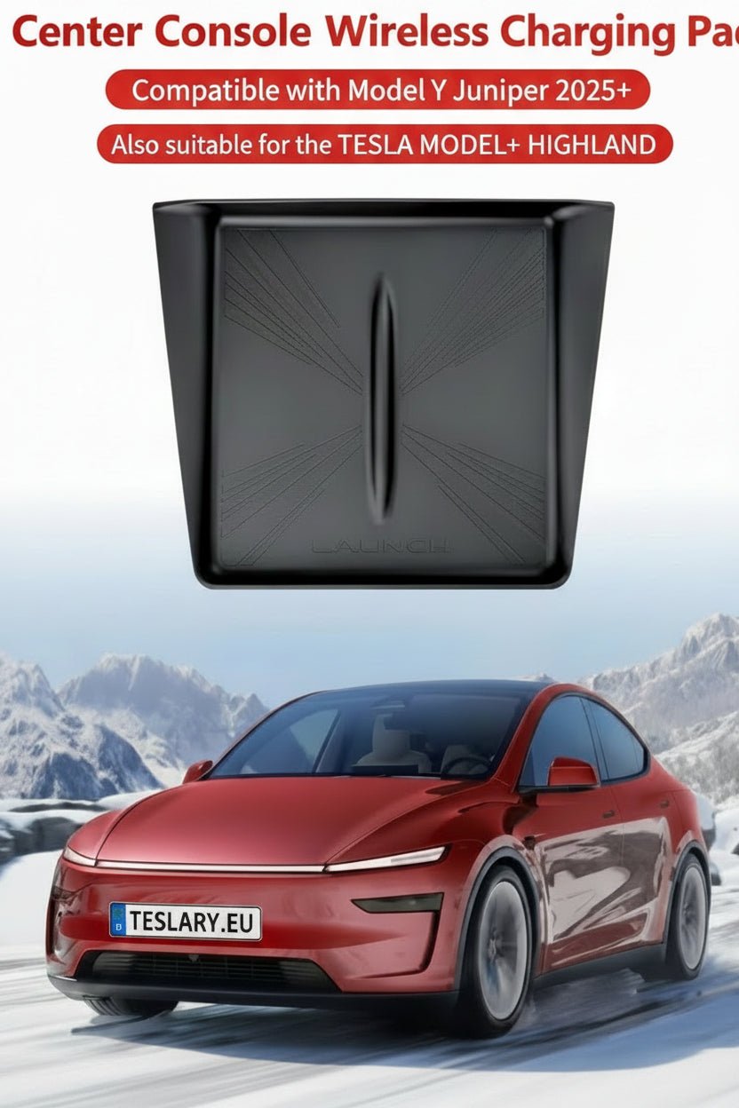 Premium Silicone Antislip Protective Cover for Wireless Charge Pad Tesla Model 3+ Highland Premium , Standard and Model Y+ Juniper Premium Editions - TESLARY Tesla Shop Accessories Europe Nederlands Dublin Cork Ireland Deutschland Espana Alicante France Italia