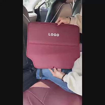Tesla Model 3 Y S&X Protectie Kick Protection Pu Cover din piele cu logo