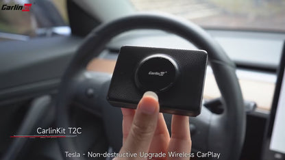 Bezprzewodowy adapter Tesla dla CarPlay na urządzenia z Androidem i Apple