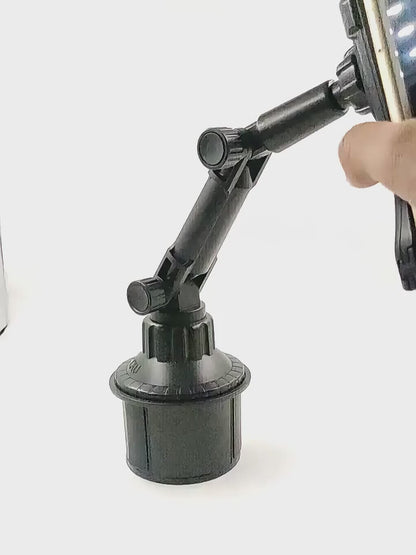 2 i 1 bilmontering for telefoner og nettbrett - roterbar koppholder universal