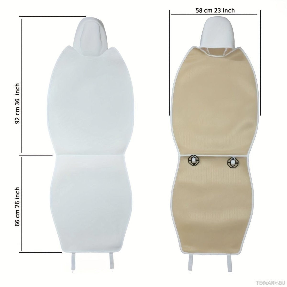 Protective Front Seat Covers for Tesla Model 3 / Y in Black or White - TESLARY Tesla Shop Accessories Europe Nederlands Ireland Deutschland Espana Alicante France Italia