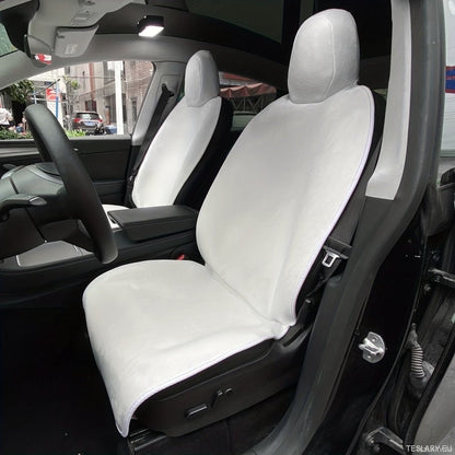 Protective Front Seat Covers for Tesla Model 3 / Y in Black or White - TESLARY Tesla Shop Accessories Europe Nederlands Ireland Deutschland Espana Alicante France Italia