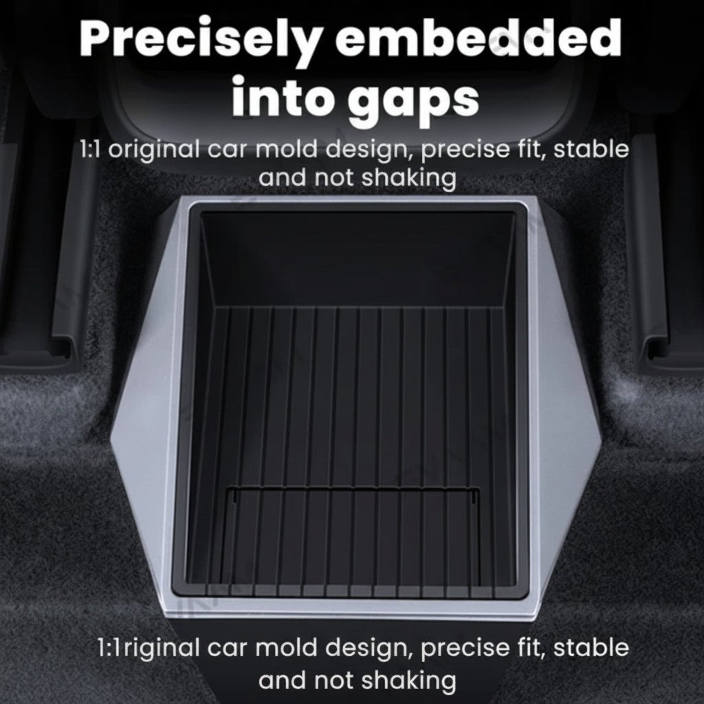 Rear Row Cybertruck Style Storage Box for Tesla Model Y 2022-2024 - TESLARY Tesla Shop Accessories Europe Nederlands Dublin Cork Ireland Deutschland Espana Alicante France Italia