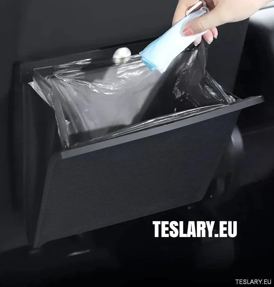 Seat Back Storage / Bag PU Leather with Led Light & Magnetic Lock - TESLARY Tesla Shop Accessories Europe Nederlands Dublin Cork Ireland Deutschland Espana Alicante France Italia