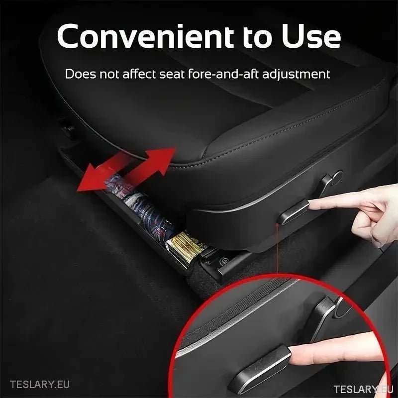 Seat Tray Organisers for Tesla Y - White or Black - TESLARY Tesla Shop Accessories Europe Nederlands Ireland Deutschland Espana Alicante France Italia