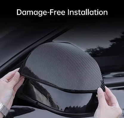 Side Rearview Protective Mirror Covers for Tesla Model 3 / Y & Model 3 Highland and Model Y Juniper - TESLARY Tesla Shop Accessories Europe Nederlands Dublin Cork Ireland Deutschland Espana Alicante France Italia