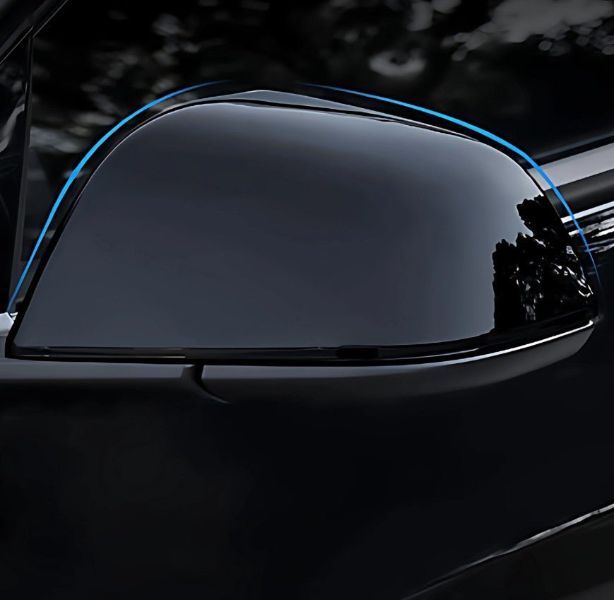 Side Rearview Protective Mirror Covers for Tesla Model 3 / Y & Model 3 Highland and Model Y Juniper - TESLARY Tesla Shop Accessories Europe Nederlands Dublin Cork Ireland Deutschland Espana Alicante France Italia
