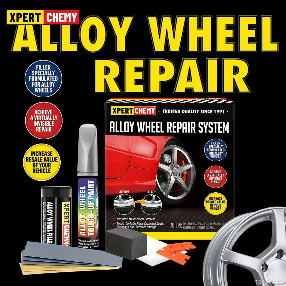 Κιτ επισκευής και επαναφοράς του Silver Alloy Wheel
