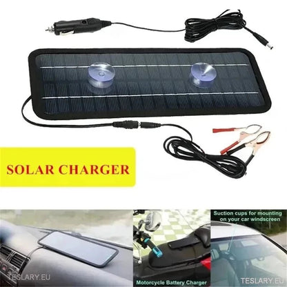 Solar Trickle Charger for Tesla EV 12 Volt Battery - TESLARY Tesla Shop Accessories Europe Nederlands Dublin Cork Ireland Deutschland Espana Alicante France Italia