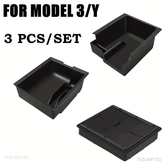 Tesla 3/Y Accessories 3 Piece Center Console Organiser Package - TESLARY Tesla Shop Accessories Europe Nederlands Ireland Deutschland Espana Alicante France Italia