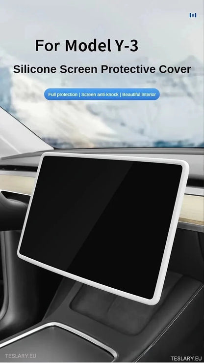 Tesla 3/Y Central Screen Silicon Edge Protector - TESLARY Tesla Shop Accessories Europe Nederlands Dublin Cork Ireland Deutschland Espana Alicante France Italia