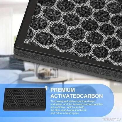 Tesla 3/Y Passenger Air Filter Replacement ( 2 Pieces ) - TESLARY Tesla Shop Accessories Europe Nederlands Ireland Deutschland Espana Alicante France Italia