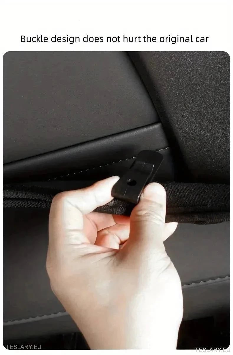 Tesla 3/Y Seat Back Anti Kick Pads & Storage ( TWIN PACK ) - TESLARY Tesla Shop Accessories Europe Nederlands Dublin Cork Ireland Deutschland Espana Alicante France Italia