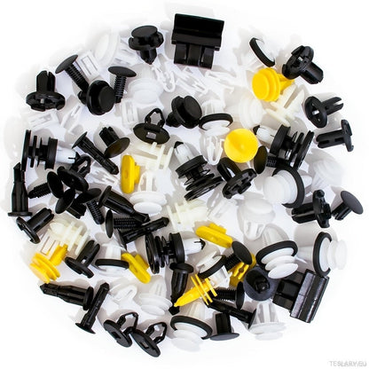 Tesla Body Internal and External Fixer Fastener Clip Pack 70 Pieces - TESLARY Tesla Shop Accessories Europe Nederlands Dublin Cork Ireland Deutschland Espana Alicante France Italia