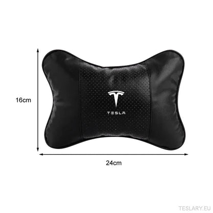 Tesla Car Seat Headrest Pillow - Premium Neck Support Cushion - TESLARY Tesla Shop Accessories Europe Nederlands Ireland Deutschland Espana Alicante France Italia