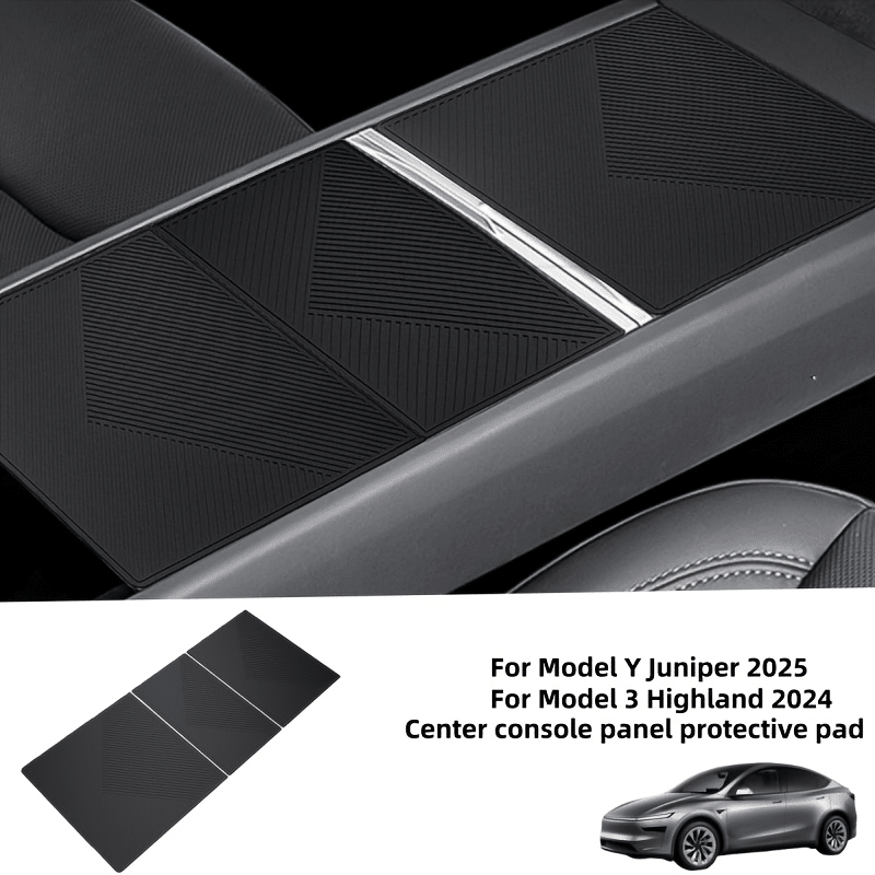 Tesla for Model Y Juniper/Launch 2025 Silicone Center Console Protector, Anti-Slip and Wear-Resistant Dashboard Cover, Car Interior Accessory, Vehicle Interior Upgrade - TESLARY Buy Tesla Shop Accessories Europe Nederlands Dublin Cork Ireland Deutschland Espana Iceland Finland France Italia