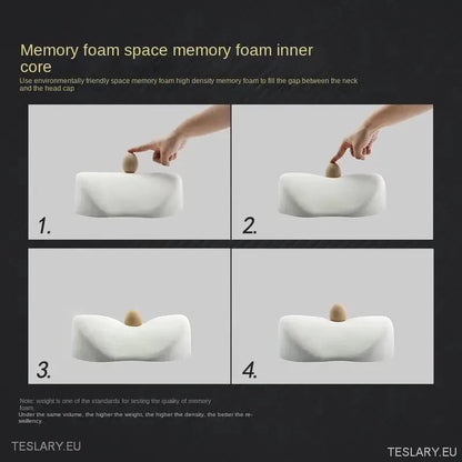 Tesla Leather Memory Foam Neck Pillow ( 1 PIECE ) Black or White -TESLARY.IE Tesla Shop Europe
