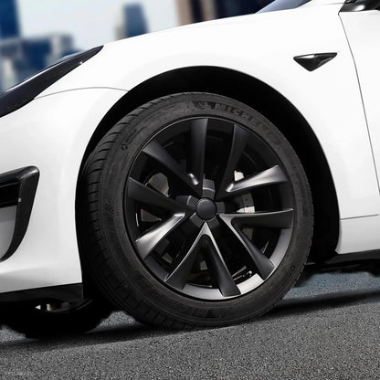TESLA  MODEL 3 18" ARACHNID STYLE WHEEL COVERS -TESLARY.IE Tesla Shop Europe
