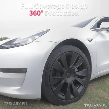 Tesla 3 18" Knife Style Wheel Covers -TESLARY.IE Tesla Shop Europe
