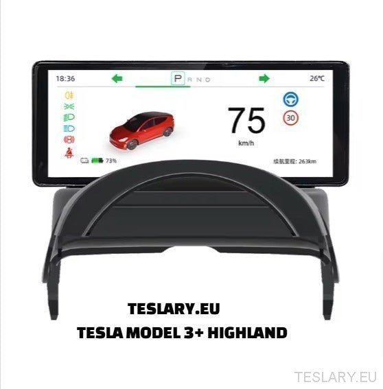 Tesla Model 3 / 3+ Highland & Model Y HUD Dash Instrument Cluster 6.2" / 4.6" Wide Speed Meter - TESLARY Tesla Shop Accessories Europe Nederlands Ireland Deutschland Espana Alicante France Italia