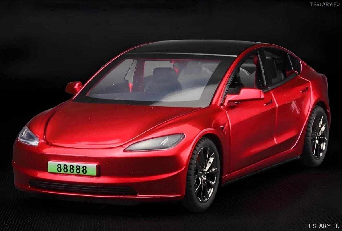 Tesla Model 3+ Highland 2024 1:32 Unofficial Version - TESLARY Tesla Shop Accessories Europe Nederlands Dublin Cork Ireland Deutschland Espana Alicante France Italia