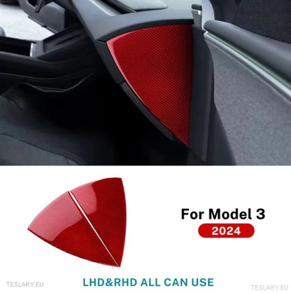 Tesla Model 3 Highland Real Carbon Fiber Dash Side Trim ( 2 Pieces ) - TESLARY Tesla Shop Accessories Europe Nederlands Ireland Deutschland Espana Alicante France Italia