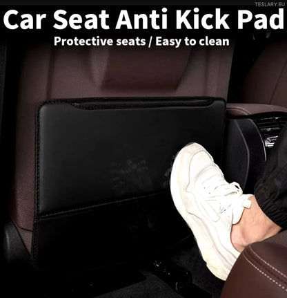 Tesla Model 3/Y Anti Kick Protection PU Leather Cover med modelllogo
