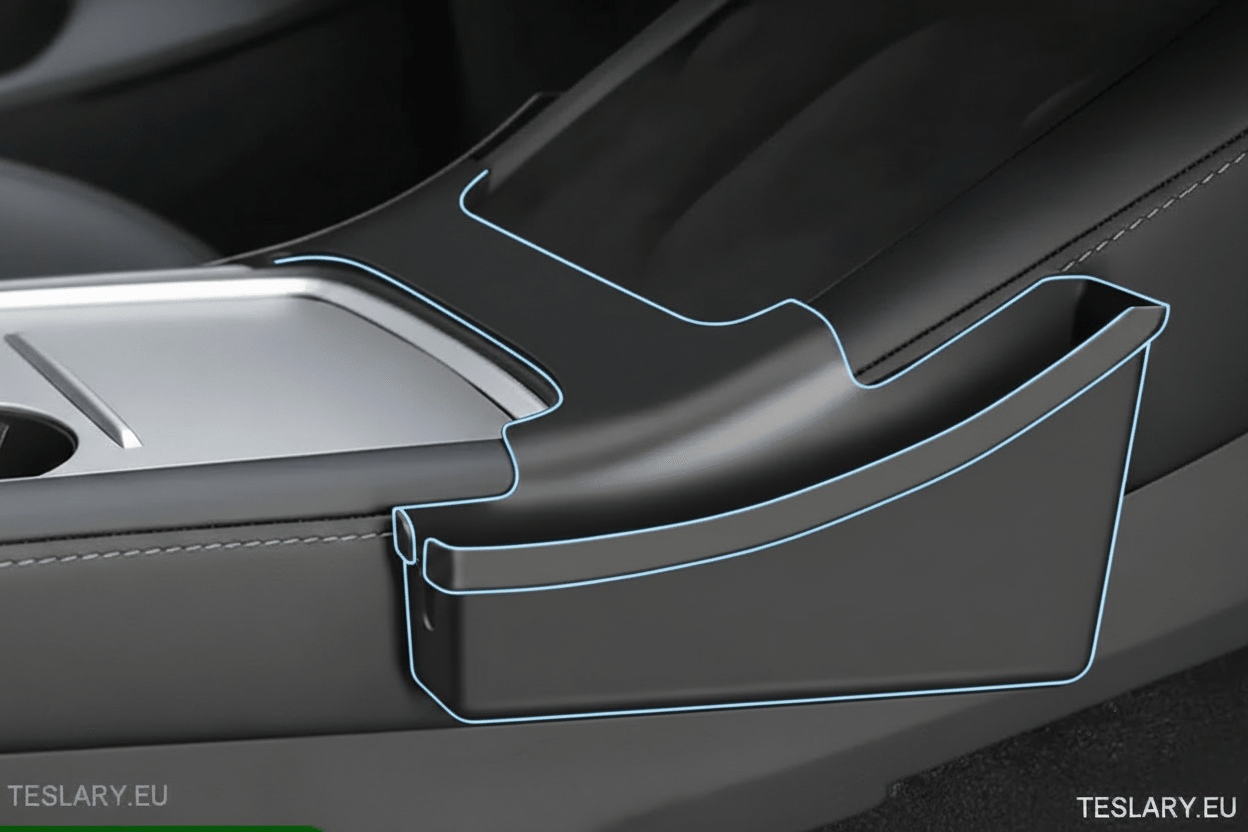 Tesla Model 3 / Y Centre Console Organiser for Passenger & Driver Side Storage - TESLARY Tesla Shop Accessories Europe Nederlands Dublin Cork Ireland Deutschland Espana Alicante France Italia