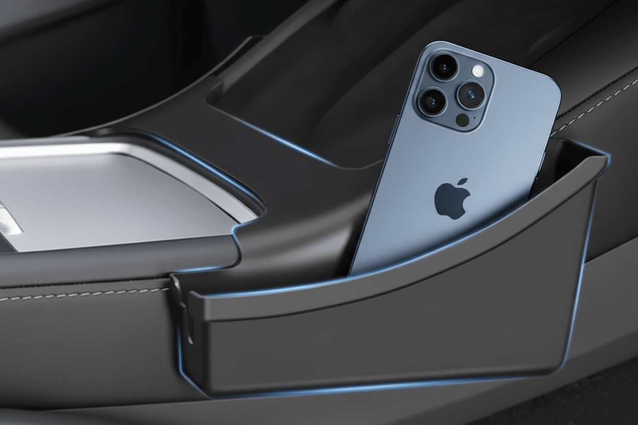 Tesla Model 3 / Y Centre Console Organiser for Passenger & Driver Side Storage - TESLARY Tesla Shop Accessories Europe Nederlands Dublin Cork Ireland Deutschland Espana Alicante France Italia