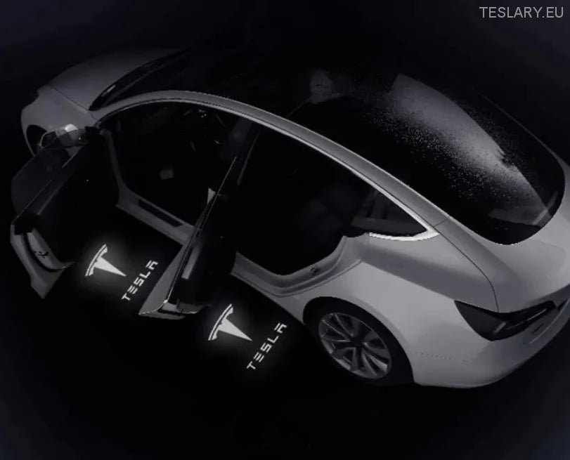 Tesla Model 3 / Y / S / X Projektor Projektor Projektor na vratima Plasni i logotip stil