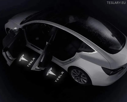 Tesla Model 3 / Y / S / X Projektor Projektor Projektor na vratima Plasni i logotip stil