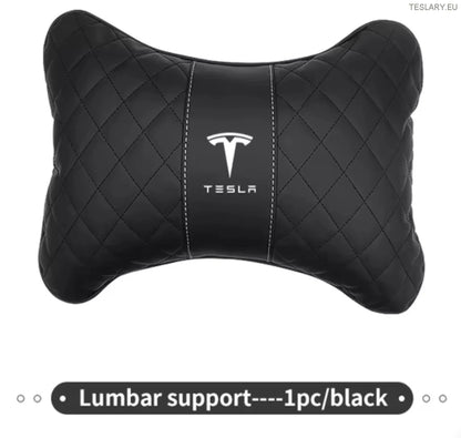Tesla Model 3 y s X Neck Jastuk i leđa podrška s logotipom (crni)