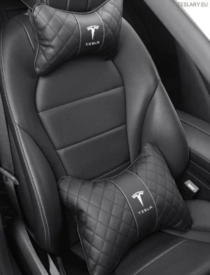 Tesla Model 3 y s X Neck Jastuk i leđa podrška s logotipom (crni)