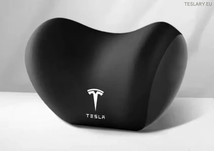 Tesla Model 3 Y S X възглавница за шия и лумбална поддръжка възглавница с лого (черно)