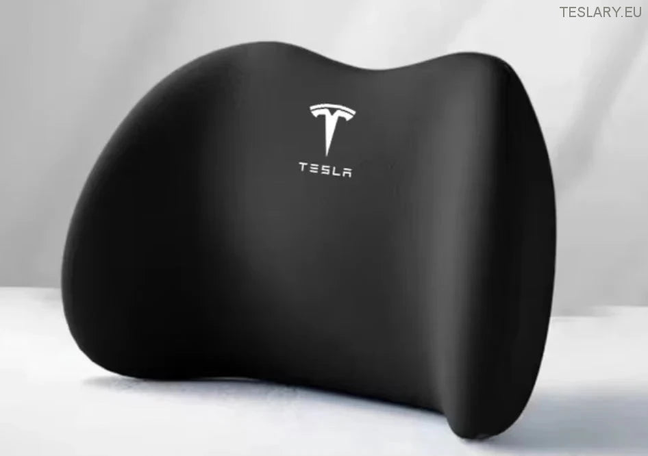 Tesla Model 3 Y S X възглавница за шия и лумбална поддръжка възглавница с лого (черно)