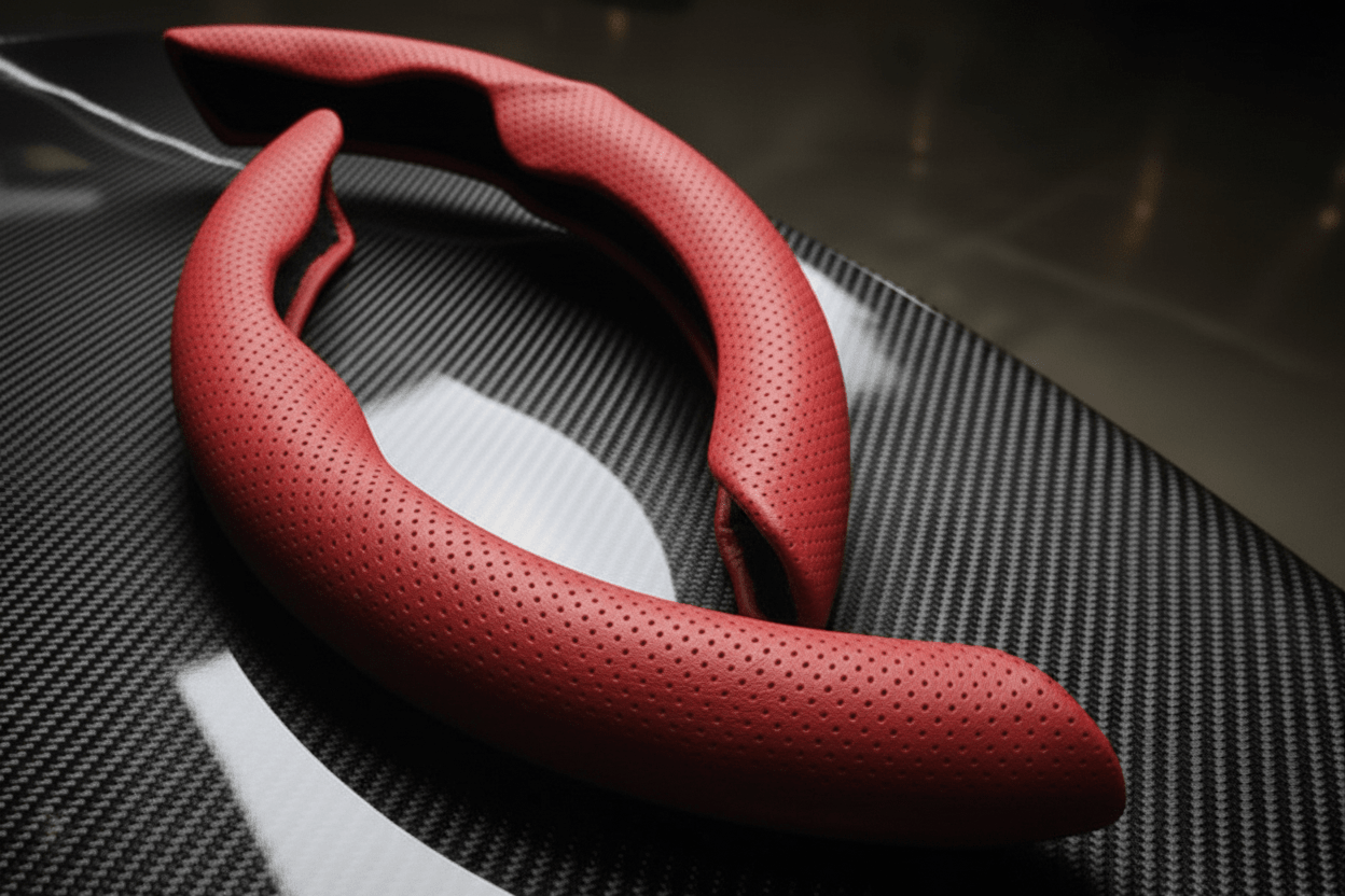 Tesla Model 3 / Y / S / X Ultra Thin Summer Sweat Absorbing Steering Wheel Cover - TESLARY Tesla Shop Accessories Europe Nederlands Dublin Cork Ireland Deutschland Espana Alicante France Italia