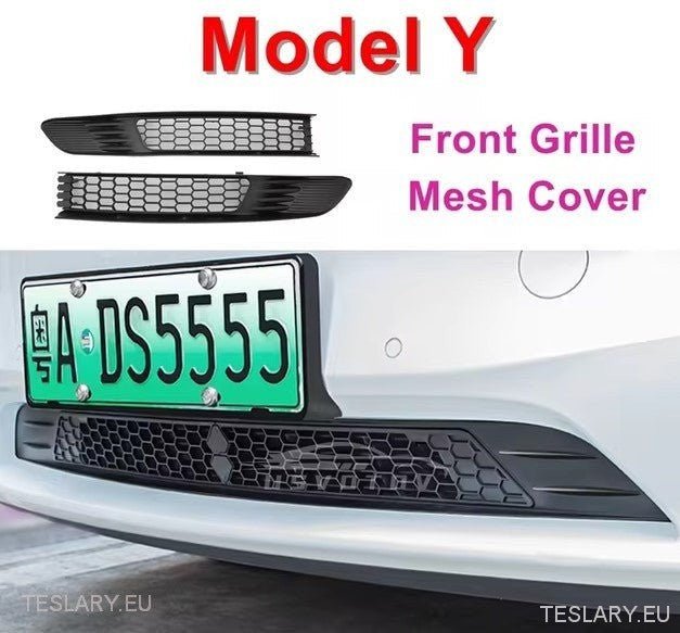 Tesla 3/Y Front Grill Mesh Inlet Vent - Black - Tesla Shop Europe - TESLARY.IE Ireland - France boutique- Deutschland Geschäft- España comercio - Nederland winkel- TESLARY.IE