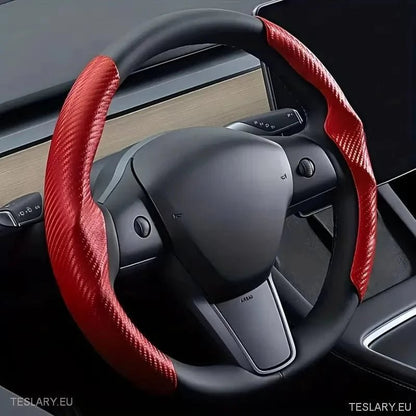 Tesla 3/Y Modified Carbon Fibre Non Slip Sports Steering Wheel - Tesla Shop Europe - TESLARY.IE Ireland - France boutique- Deutschland Geschäft- España comercio - Nederland winkel- TESLARY.IE