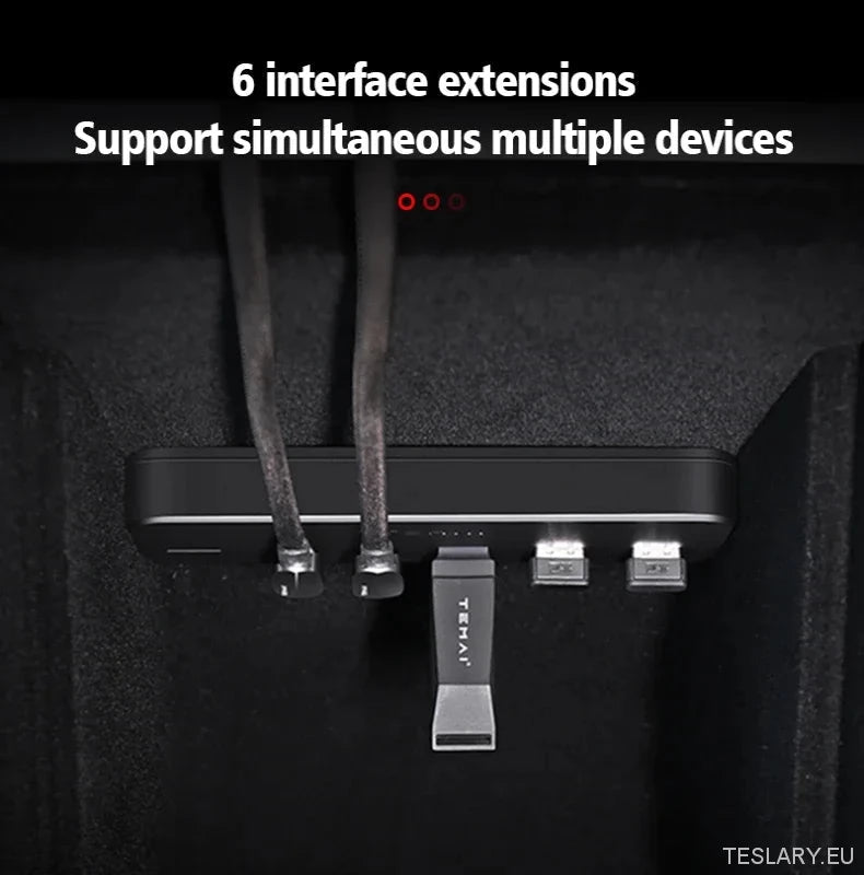 Tesla Model 3/Y USB Hub & Charger Dock - TESLARY Tesla Shop Accessories Europe Nederlands Dublin Cork Ireland Deutschland Espana Alicante France Italia