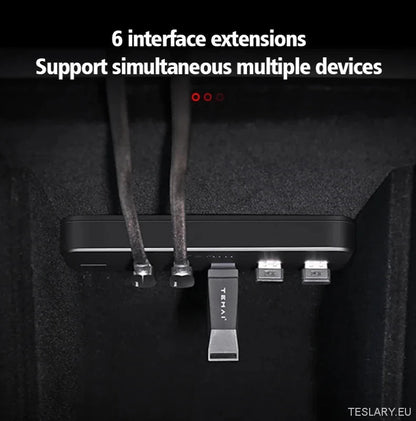 Tesla Model 3/Y USB Hub & Charger Dock - TESLARY Tesla Shop Accessories Europe Nederlands Dublin Cork Ireland Deutschland Espana Alicante France Italia