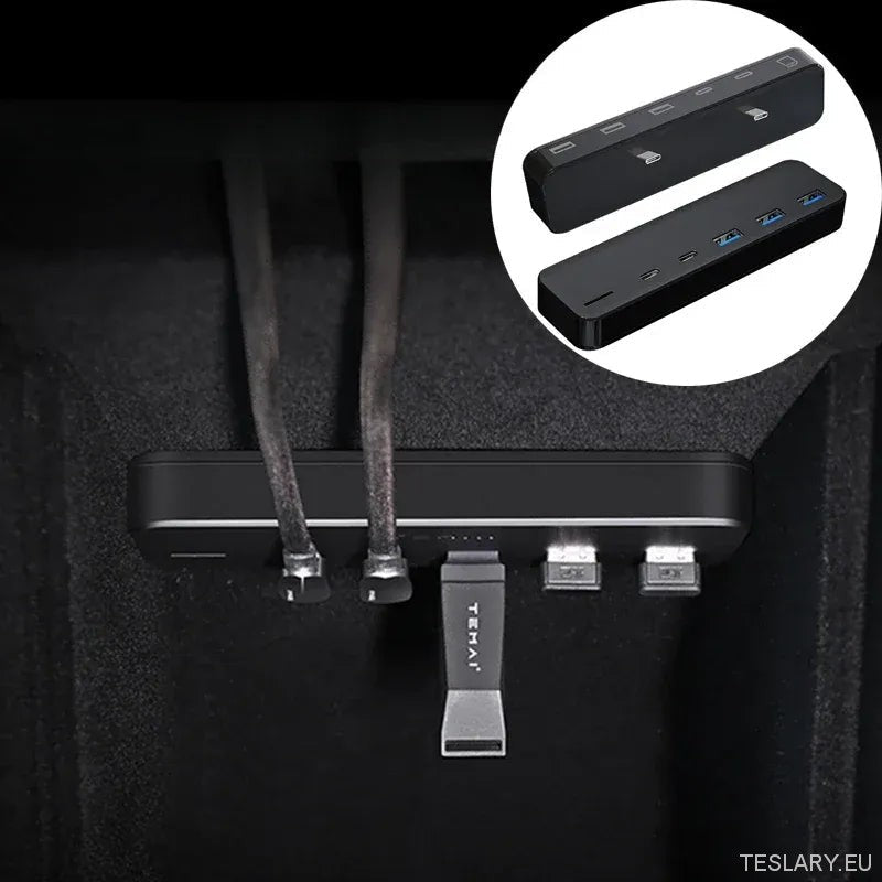 Tesla Model 3/Y USB Hub & Charger Dock - TESLARY Tesla Shop Accessories Europe Nederlands Dublin Cork Ireland Deutschland Espana Alicante France Italia