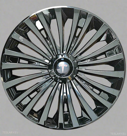 Tesla Model Y 19" Full Coverage Cyclone Wheel Covers - Gloss Black - TESLARY Tesla Shop Accessories Europe Nederlands Dublin Cork Ireland Deutschland Espana Alicante France Italia