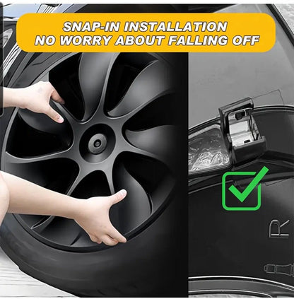 TESLA MODEL Y 19" UNIQUE S3 FULL COVER WHEEL COVERS MATTE BLACK " LIMITED EDITION " - TESLARY Tesla Shop Accessories Europe Nederlands Dublin Cork Ireland Deutschland Espana Alicante France Italia