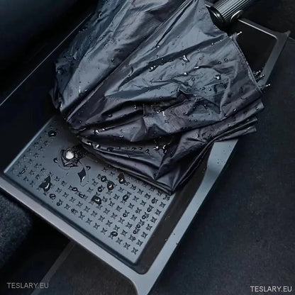 Tesla Model Y Front & Rear TPU Seat Tray Drawer Organisers - TESLARY Tesla Shop Accessories Europe Nederlands Dublin Cork Ireland Deutschland Espana Alicante France Italia