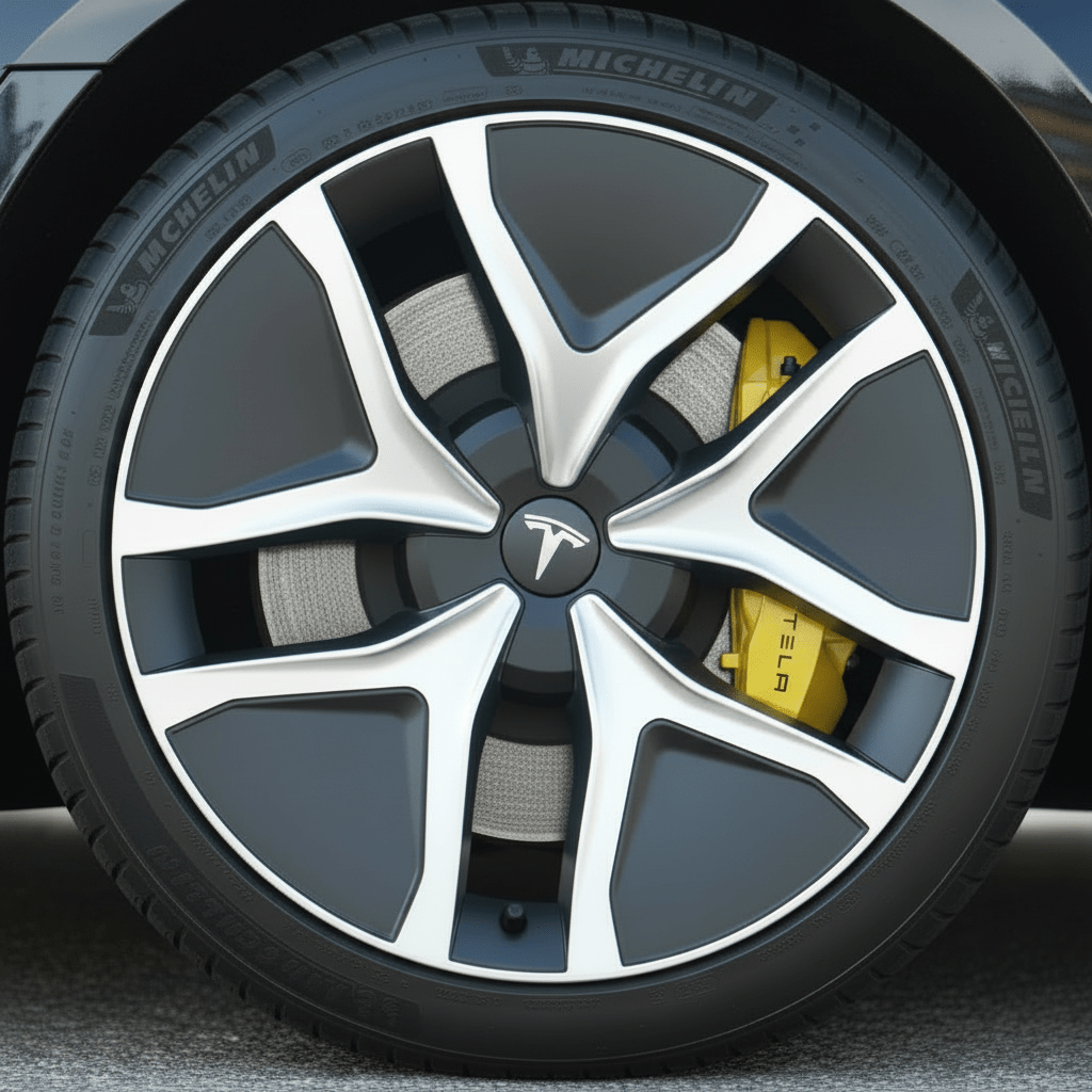 Tesla Model Y+ Juniper Spider Style Black & Silver 19" Wheel Covers - TESLARY Tesla Shop Accessories Europe Nederlands Dublin Cork Ireland Deutschland Espana Alicante France Italia