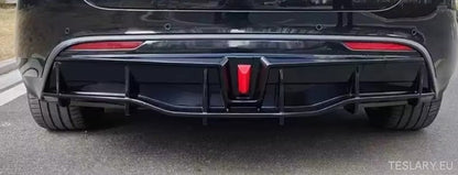 TESLA MODEL Y REAR BUMPER DIFFUSER ABS CUSTOM FIT - TESLARY Tesla Shop Accessories Europe Nederlands Ireland Deutschland Espana Alicante France Italia