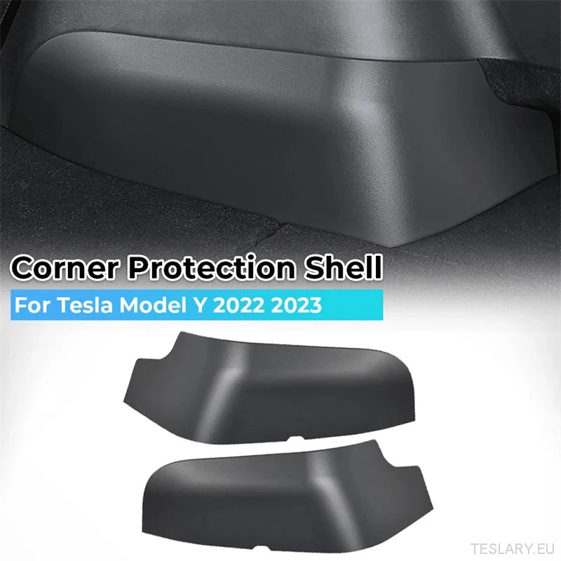 Tesla Model Y Rear Trunk Side Guards - Premium TPE Protection - TESLARY Tesla Shop Accessories Europe Nederlands Ireland Deutschland Espana Alicante France Italia