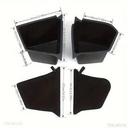 Tesla Model Y Rear Trunk Side Pockets with Lids ( 2 ) - Tesla Shop Europe - TESLARY.IE Ireland - France boutique- Deutschland Geschäft- España comercio - Nederland winkel- TESLARY.IE